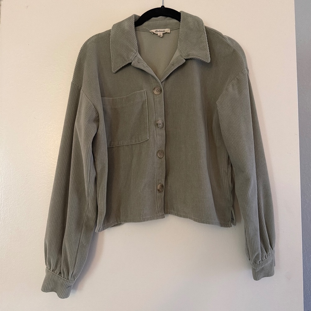 Madewell Cropped Corduroy Shirt